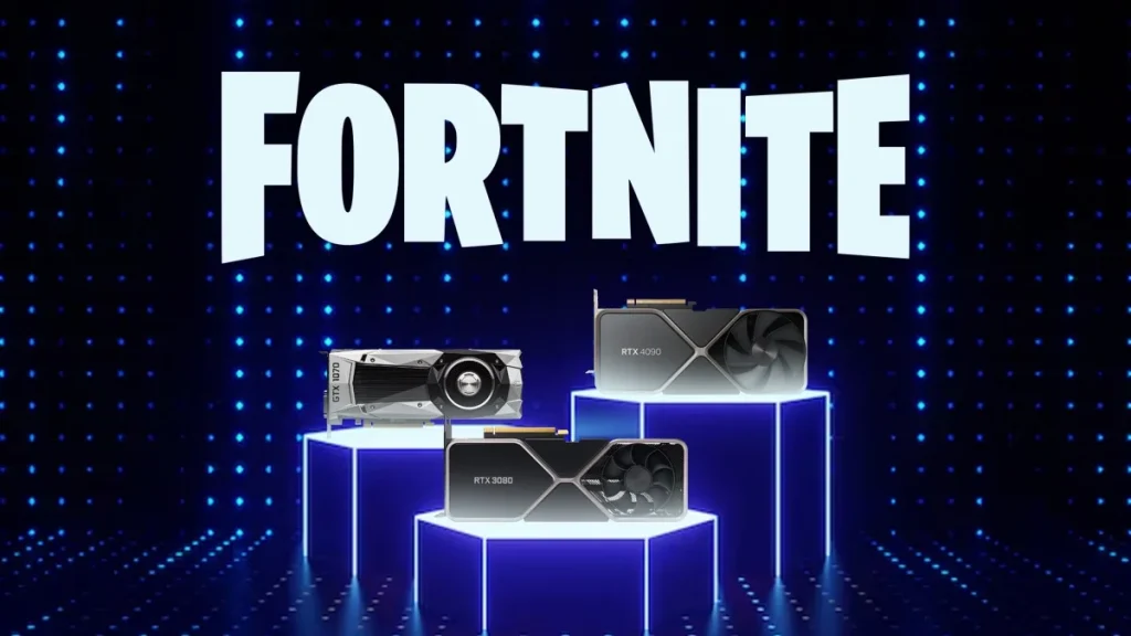 Upgrade Your Game: The Best GPUs For Fortnite Best GPUs for Fortnite in 2025 featuring NVIDIA RTX 3080, GTX 1070, RTX 4090, and RTX 4080