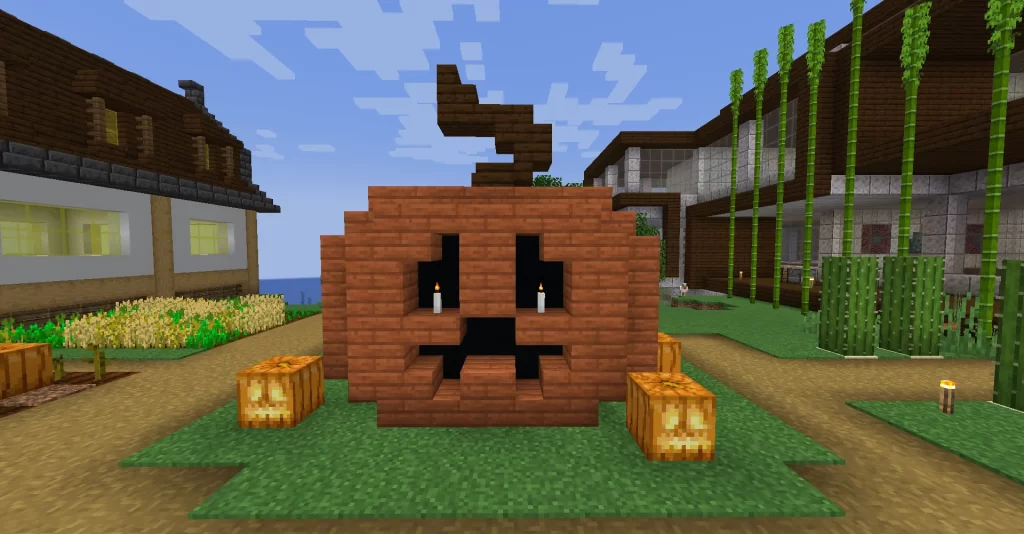 Jack-o-lantern - Halloween In Minecraft