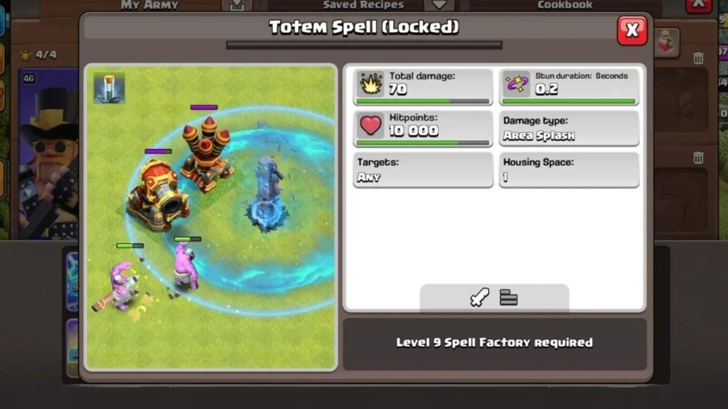 Totem Spell Clash Of Clans: Stats, Strategy And TH18 Tips