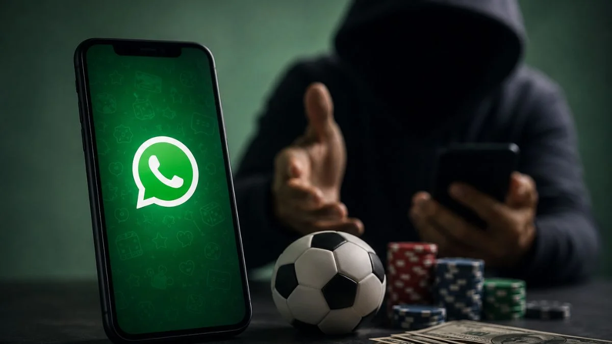 WhatsApp Betting Scams: How Fraudsters Trick Players and Steal Money WhatsApp betting scams warning showing fraudsters using fake betting groups, fake offers, and online tricks to steal money from players.