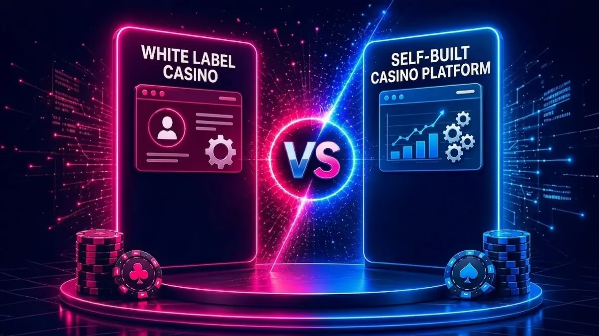 White Label vs Self-Built Casino Platforms: Cost, Speed & Control Breakdown White Label vs Self-Built Casino Platforms comparison showing cost, speed, control, licensing, customization, and scalability