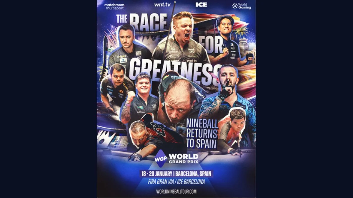ICE Barcelona to host World Nineball as tour returns to Spain for inaugural World Grand Prix 18-20 January ‘27 ICE Barcelona to host World Nineball as tour returns to Spain for inaugural World Grand Prix 18-20 January ‘27